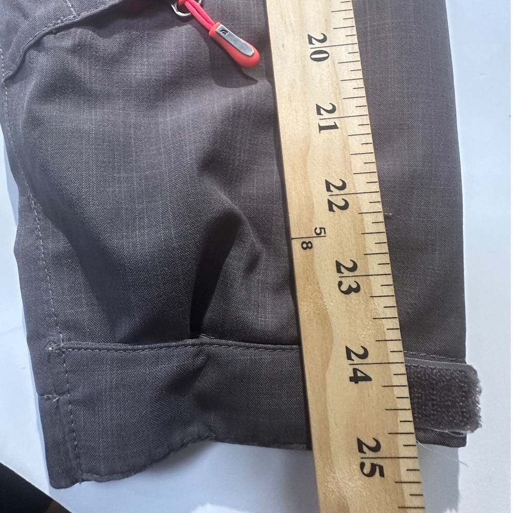 The North Face Womens Gray Pink Hooded Shell Jacket Medium Full Zip A7CP F14 - Picture 16 of 16
